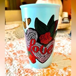 RARE 2019 Valentine Starbucks Love & Hearts 12oz Ceramic Travel Tumbler Cup